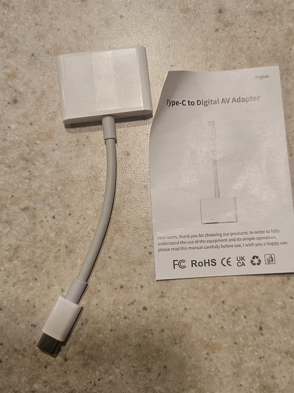 USB Type-C to Digital AV Adapter - White